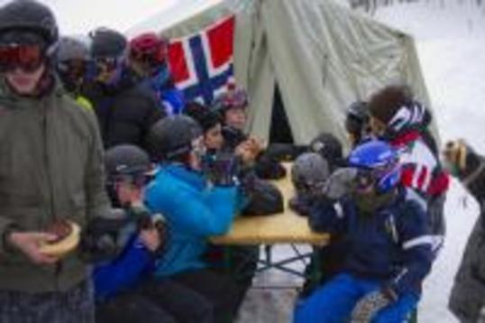 Godt med en pause i bakken