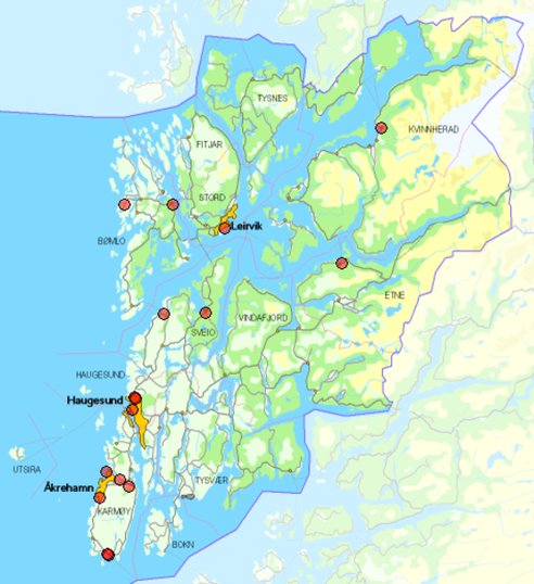 Kart over Ryvarden krets