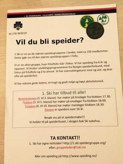 Vill du bli speider